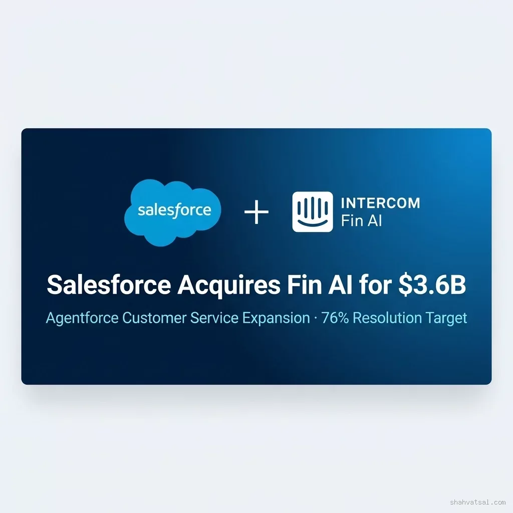 Salesforce Acquires Fin AI for $3.6B: Consolidating Autonomous Customer Service into Agentforce