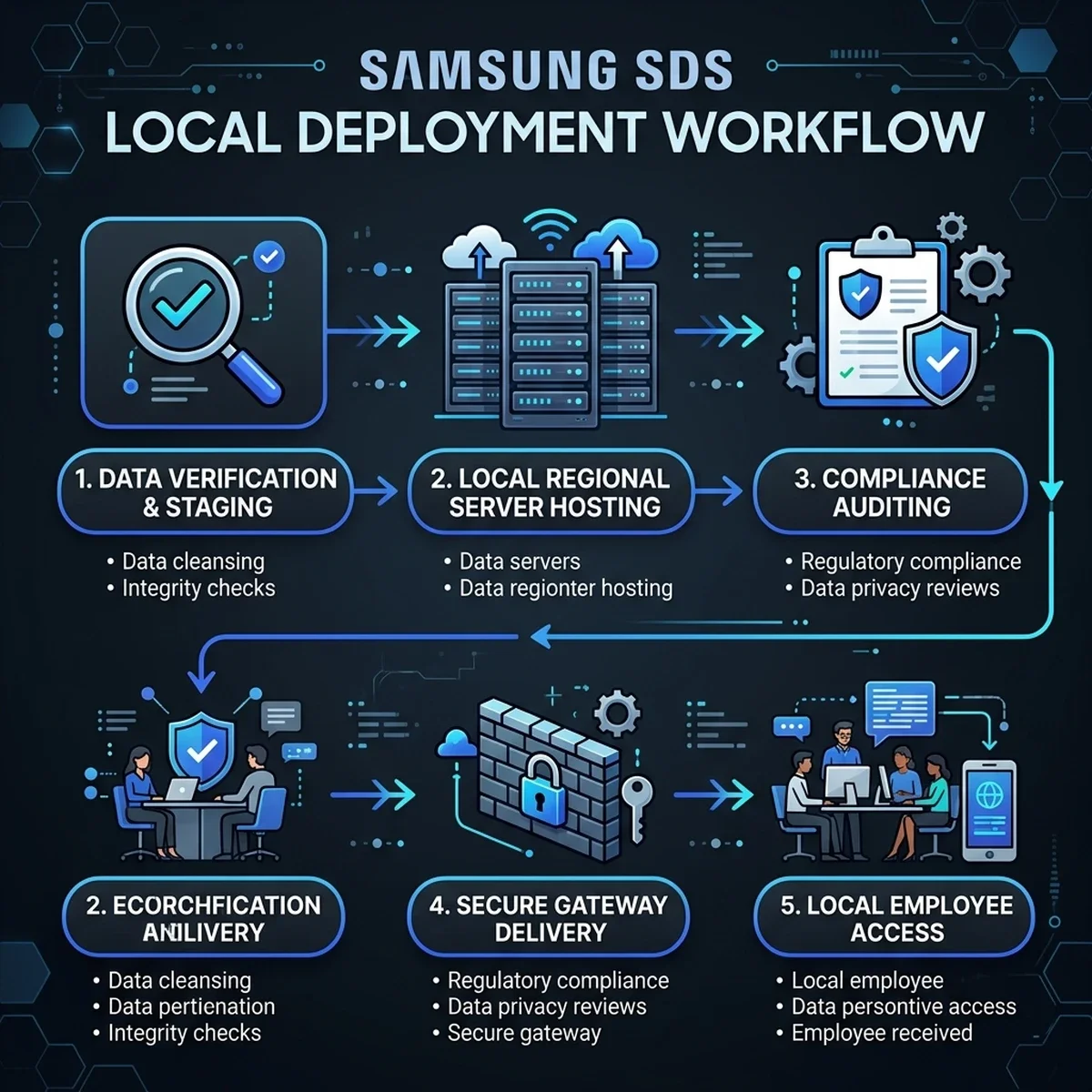 Samsung SDS Deployment Workflow Diagram