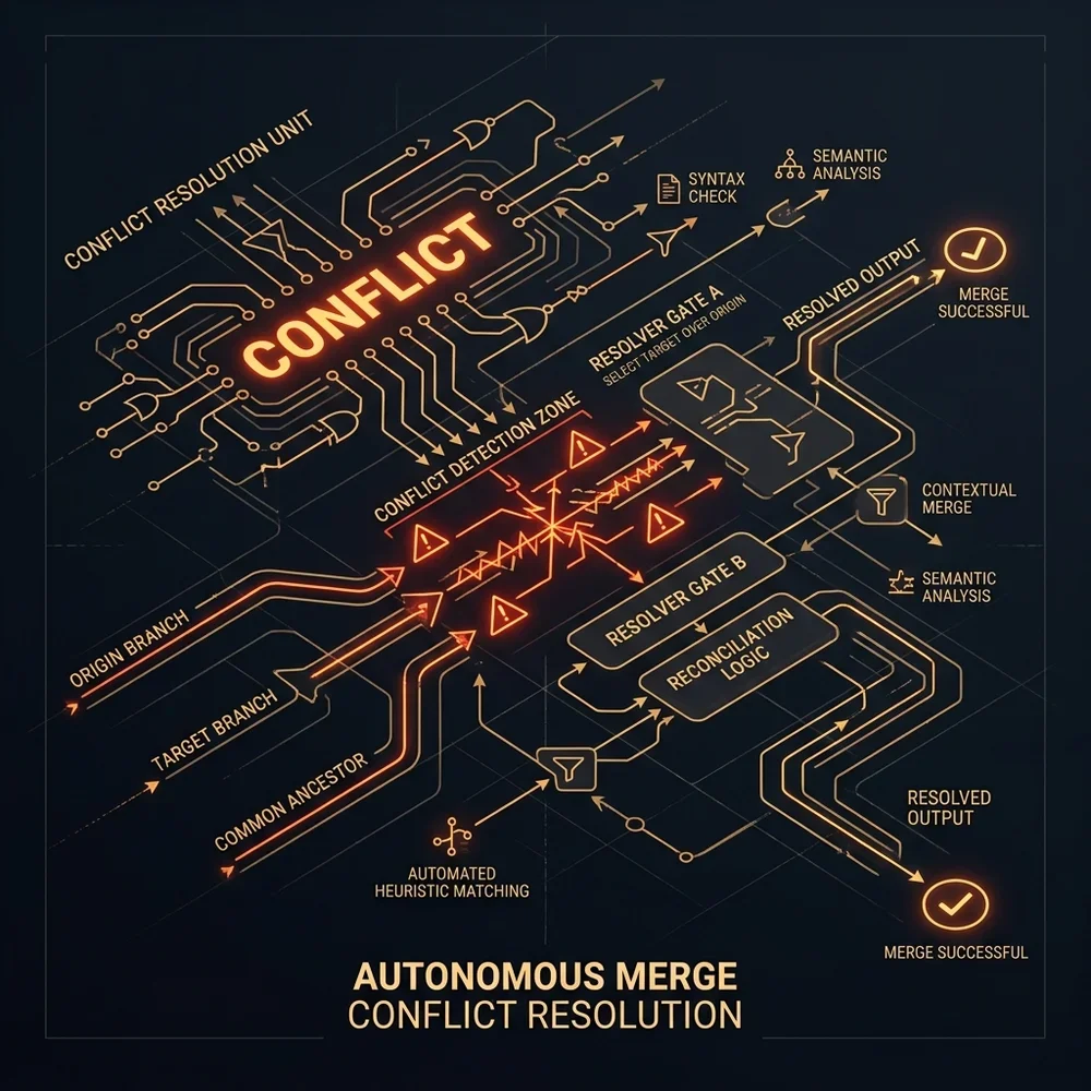 Autonomous Merge Conflict Resolution — Conflict Resolution Flow