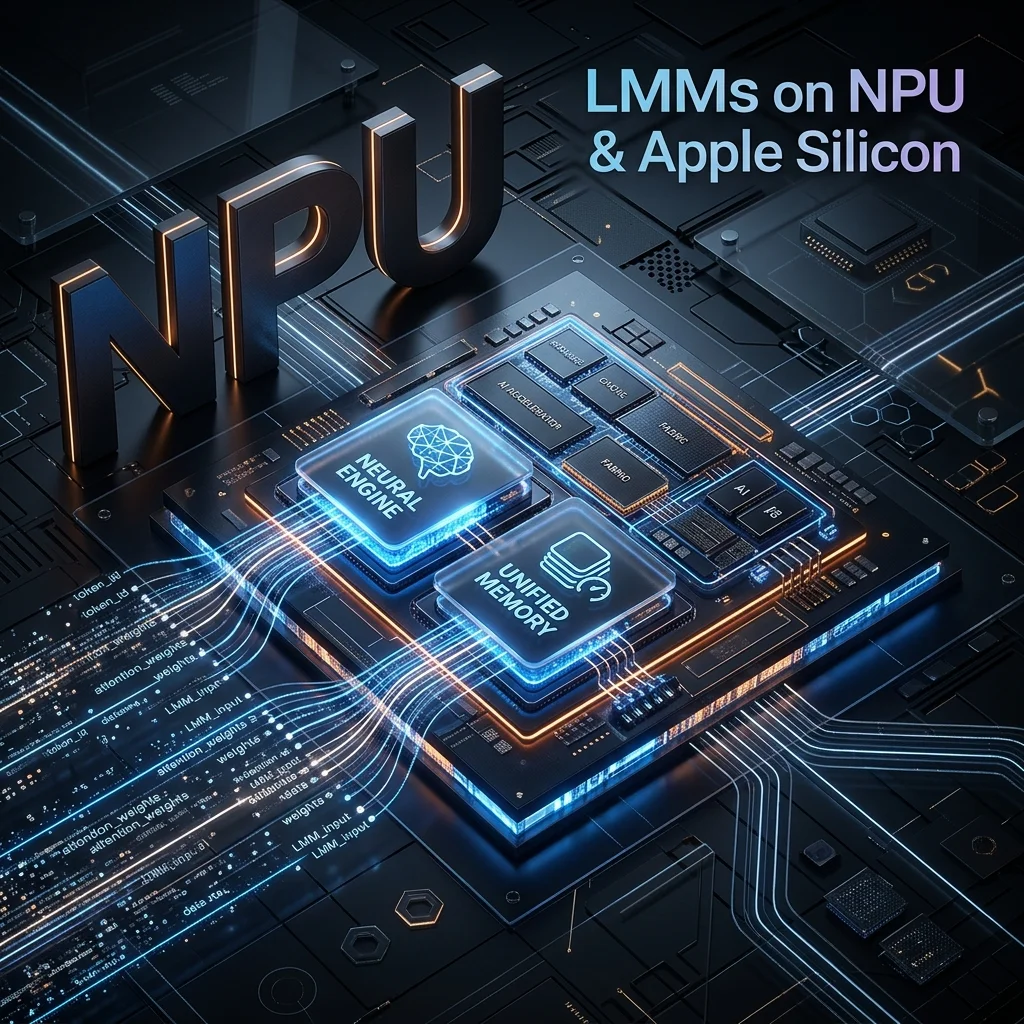 NPU Engine — Leveraging dedicated AI hardware for continuous sensory orchestration. Visualization: Running LMMs on NPU/Apple Silicon