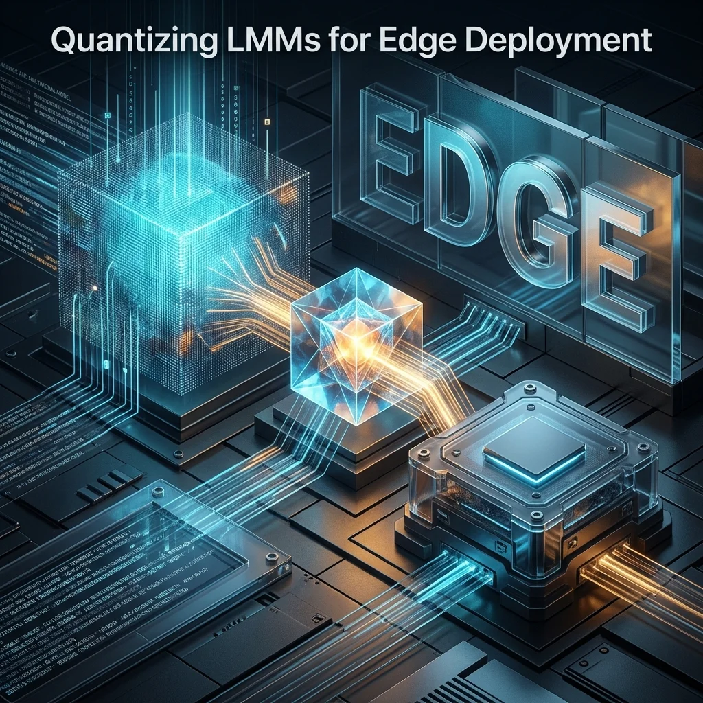 EDGE Engine — Compressing 100B+ parameter models for localized real-time perception. Visualization: Quantizing LMMs for edge deployment
