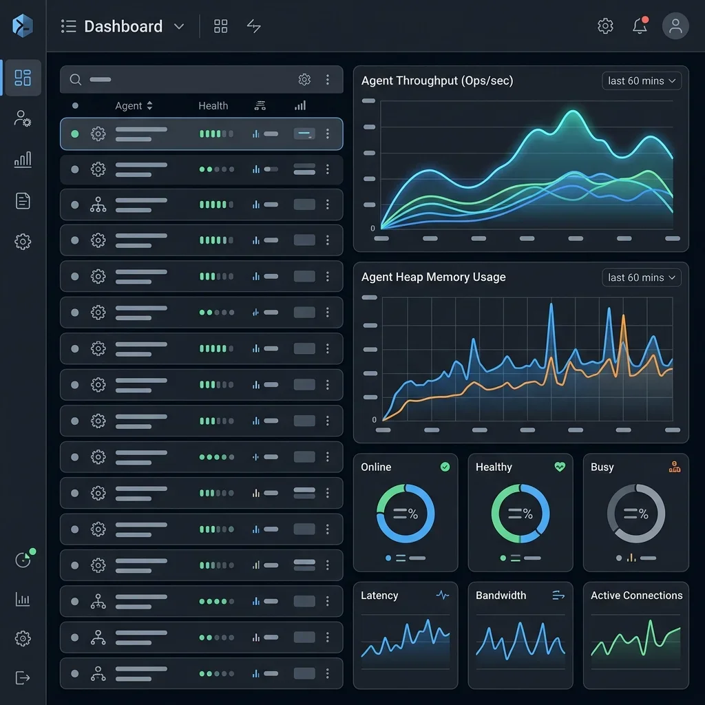 Enterprise Agent Fleet Dashboard UI