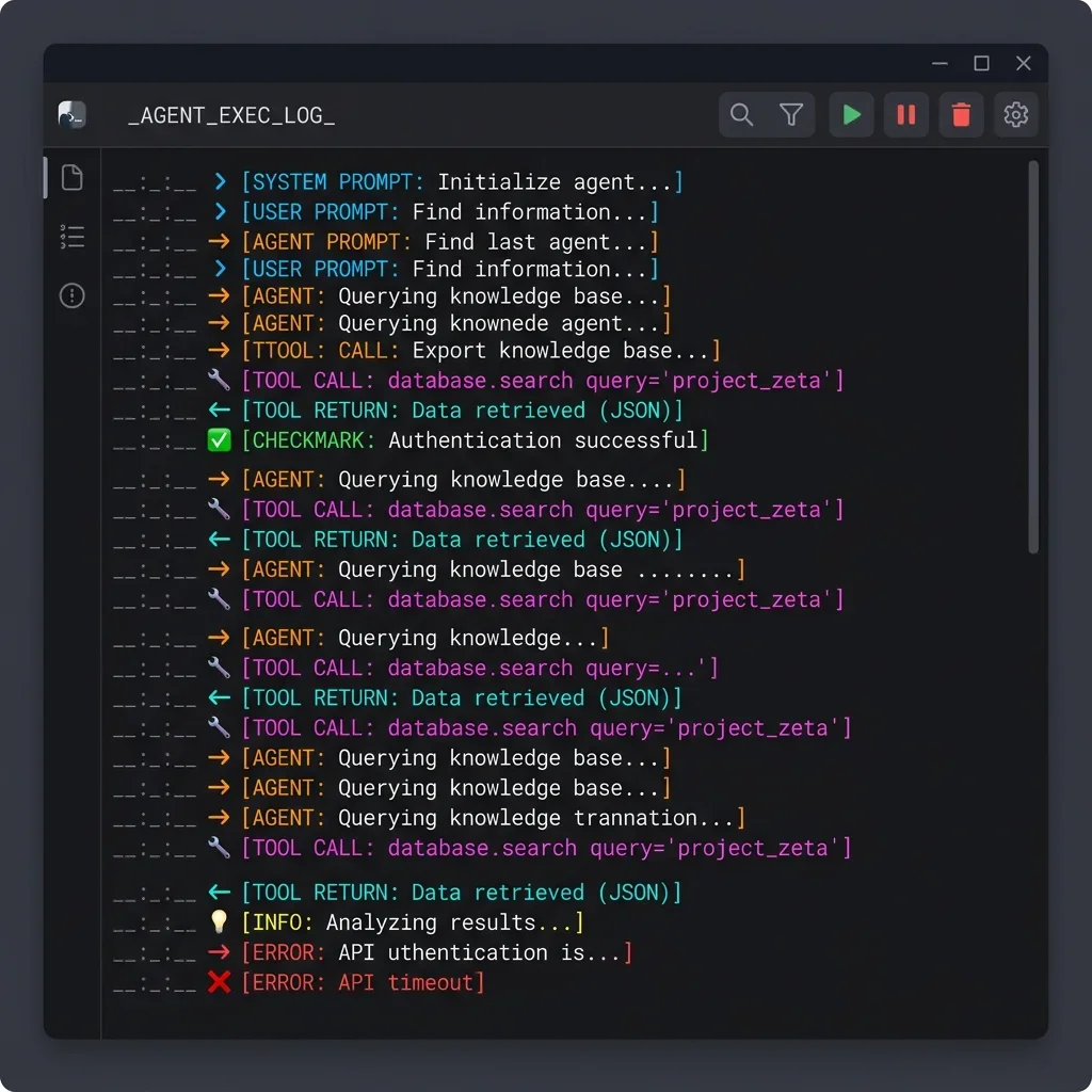 Agent Execution Log Viewer UI