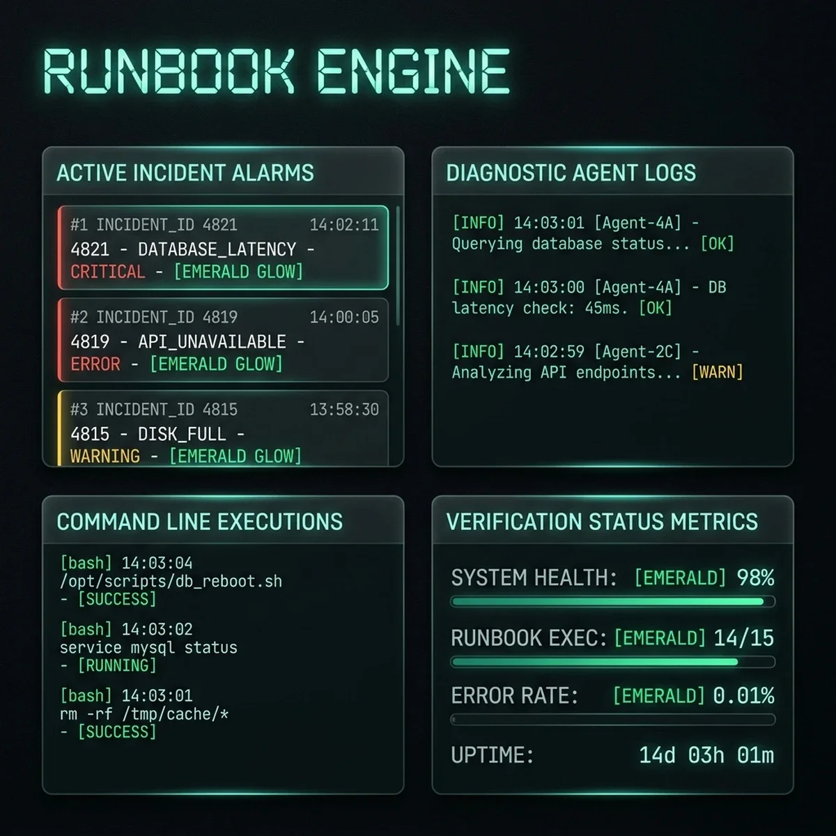 UI Screenshot: Change Management Dashboard showing rollout phases, training completion rates, and adoption metrics.