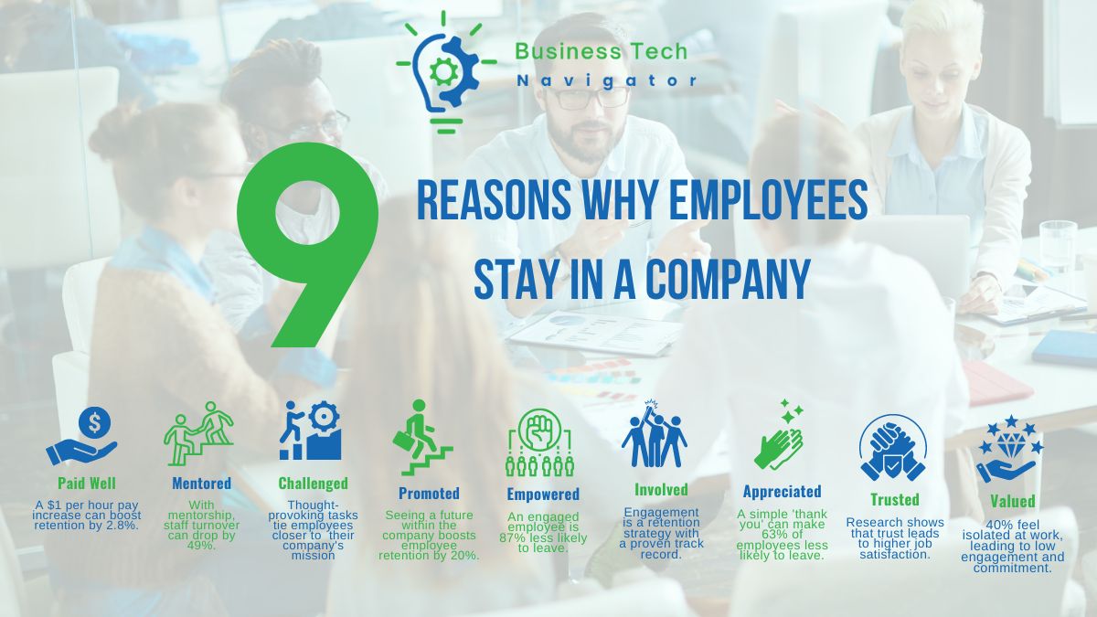 9 Reasons Why Employees Stay In a Company