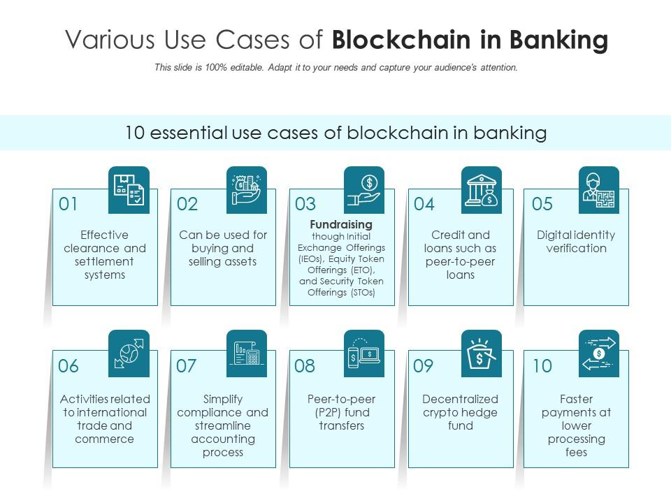 Various Use Cases of Blockchain in Banking